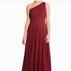 Weddington Way pleated one shoulder bridesmaid dress
